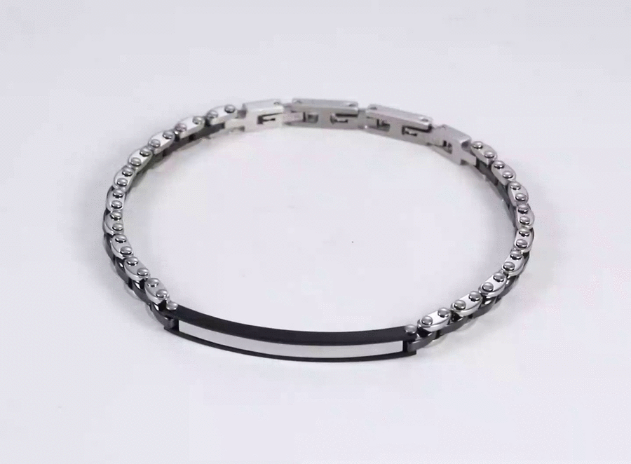 CBS32 STAINLESS STEEL & CERAMIC BRACELET