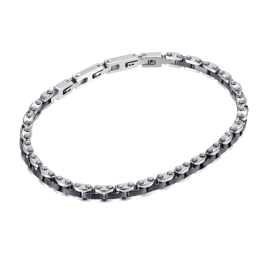 CBS35 STAINLESS STEEL & CERAMIC BRACELET