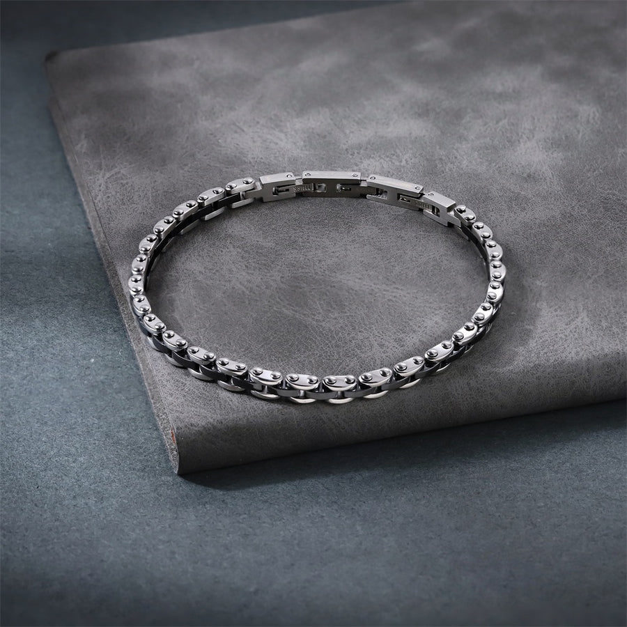 CBS35 STAINLESS STEEL & CERAMIC BRACELET