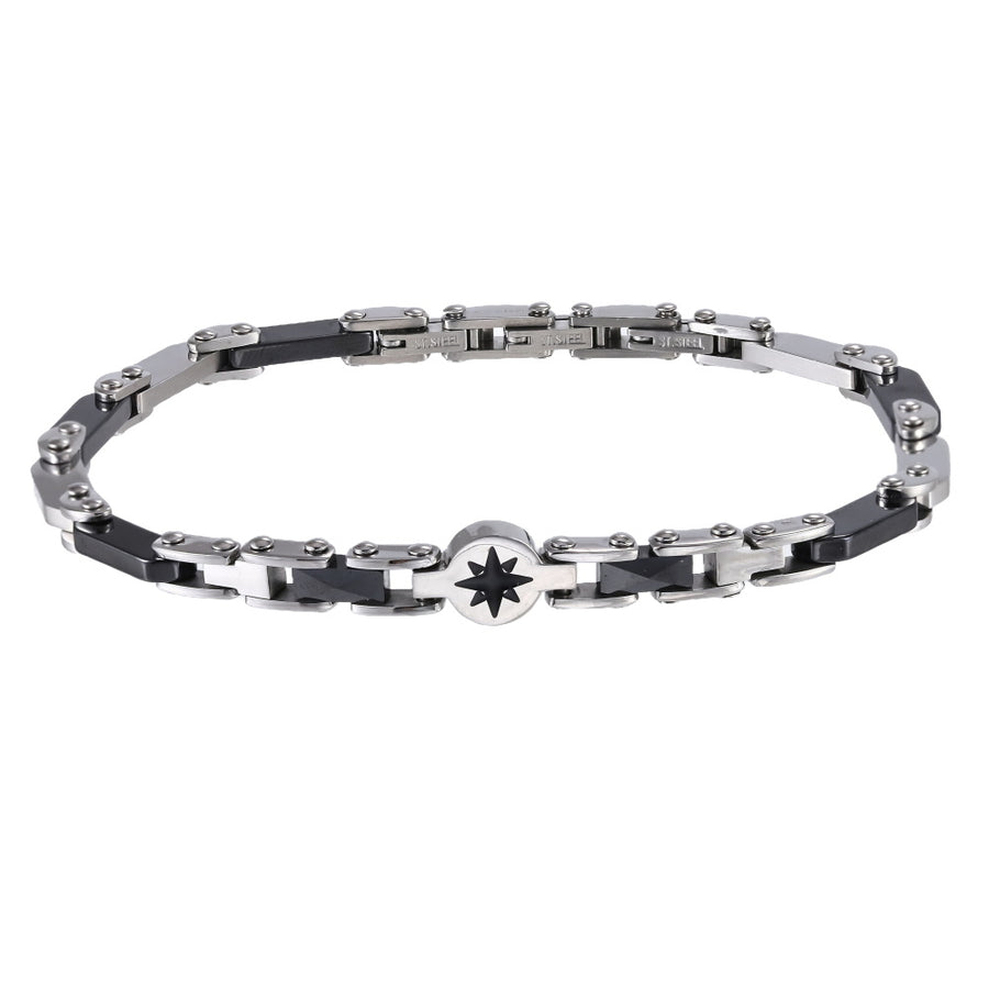 CBS40 STAINLESS STEEL & CERAMIC BRACELET WITH EPOXY