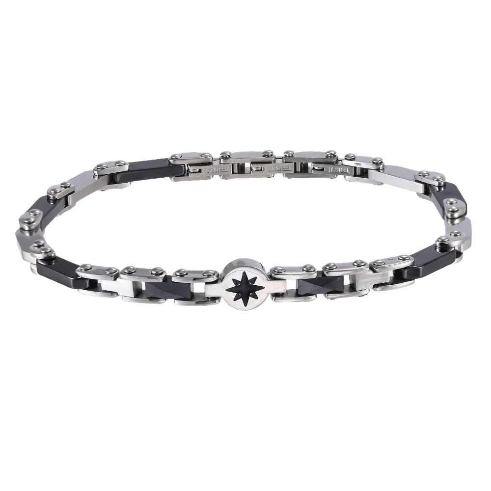 CBS40 STAINLESS STEEL & CERAMIC BRACELET WITH EPOXY