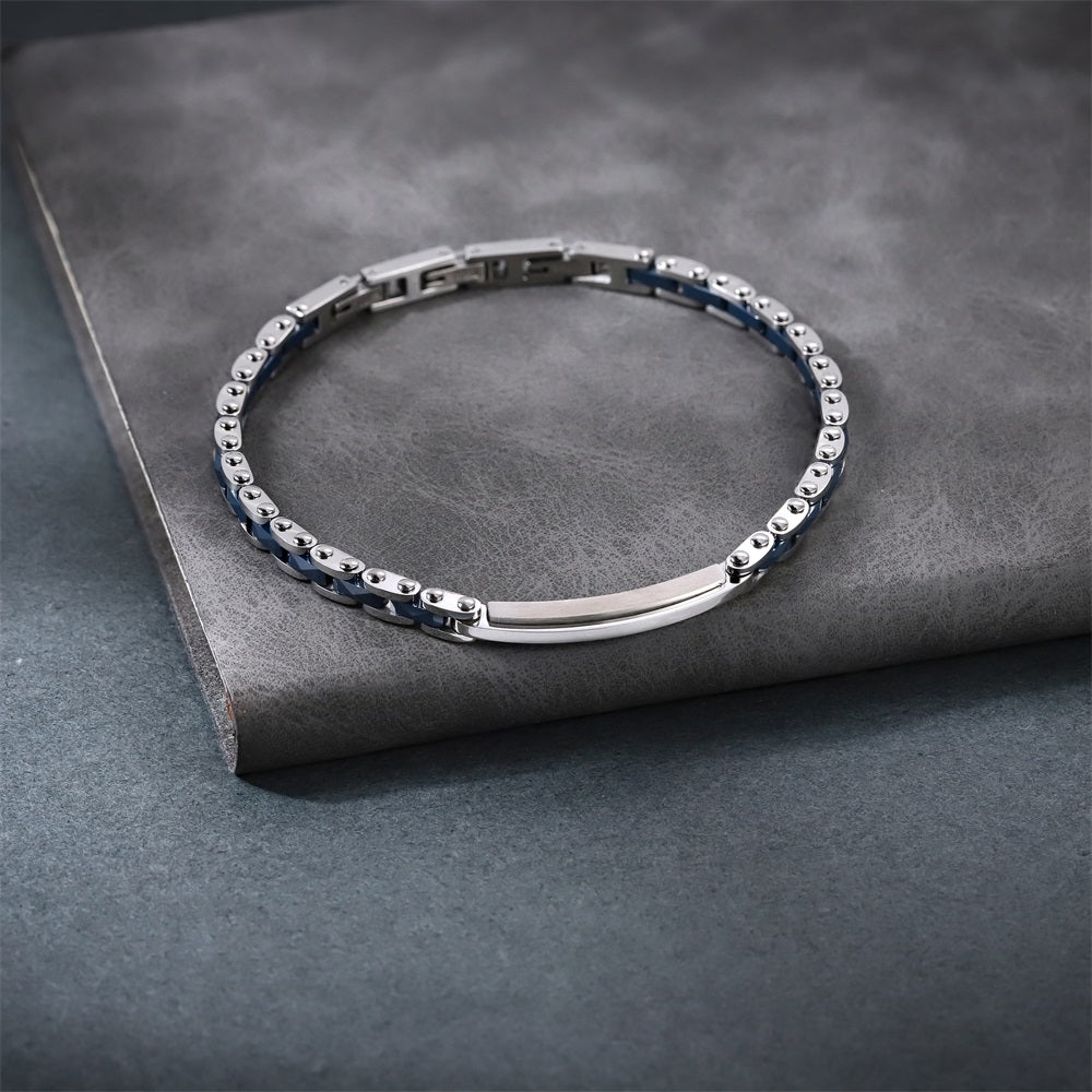 CBS42 STAINLESS STEEL & CERAMIC BRACELET
