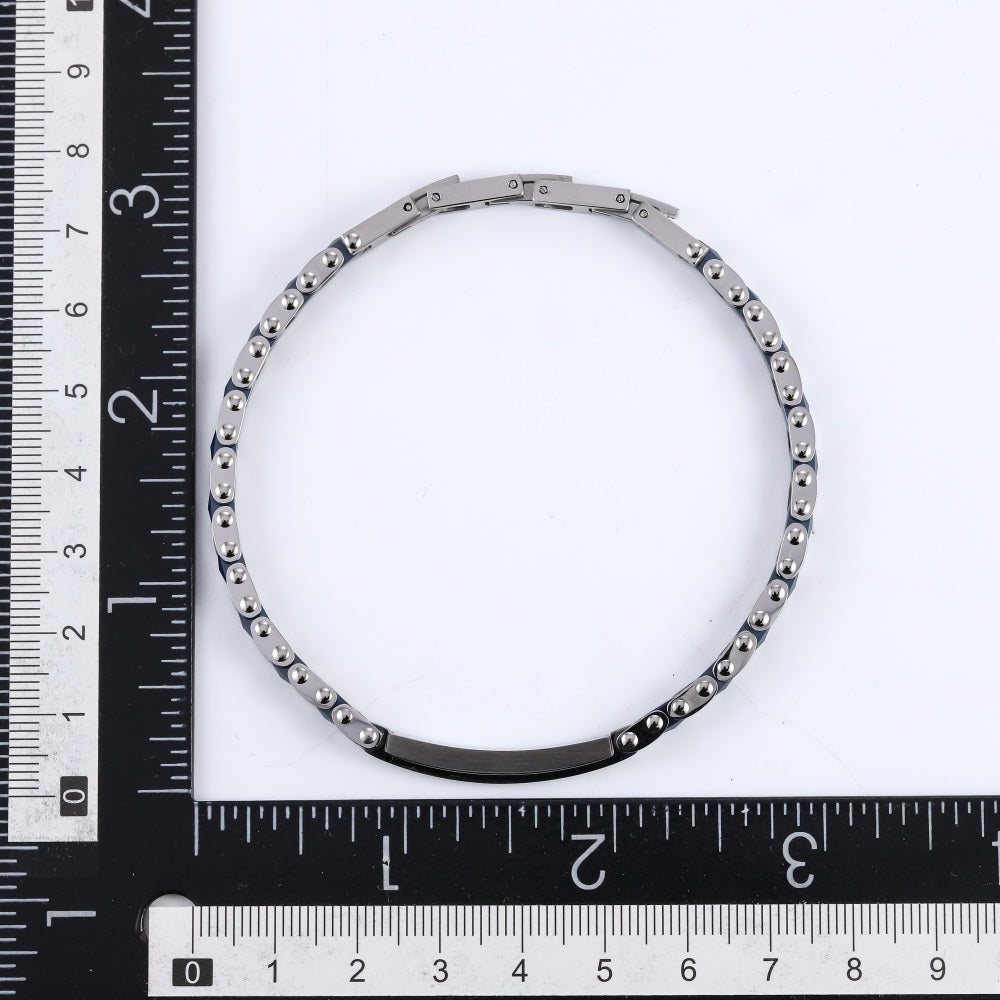 CBS42 STAINLESS STEEL & CERAMIC BRACELET