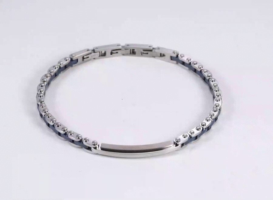 CBS42 STAINLESS STEEL & CERAMIC BRACELET