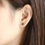 ESJ02 STAINLESS STEEL EAR STUDS CZ