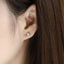 ESJ02 STAINLESS STEEL EAR STUDS CZ
