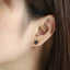 ESJ04 STAINLESS STEEL EAR STUDS CZ