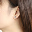 ESJ04 STAINLESS STEEL EAR STUDS CZ