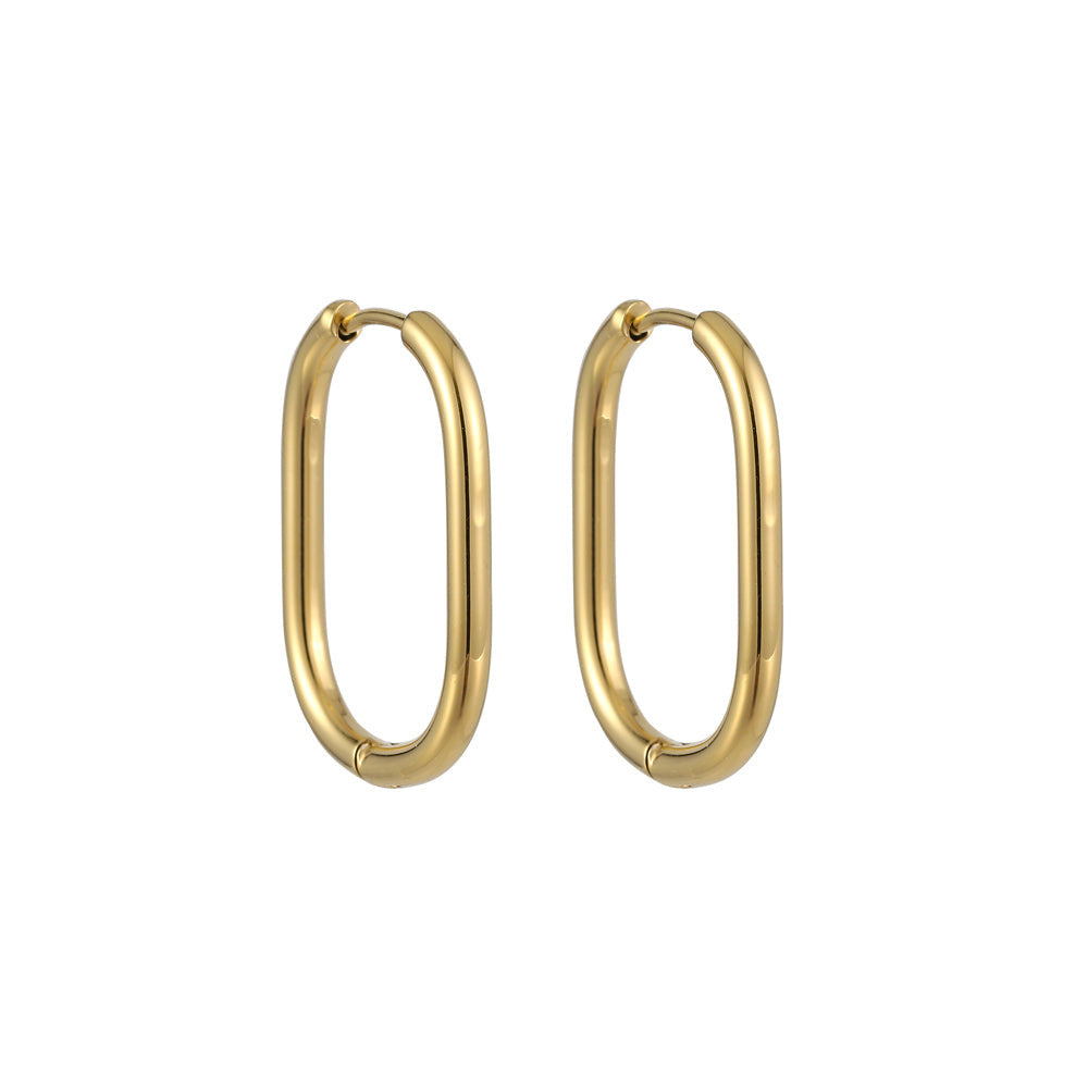 ESS728 STAINLESS STEEL U SHAEP EARRING AAB CO..