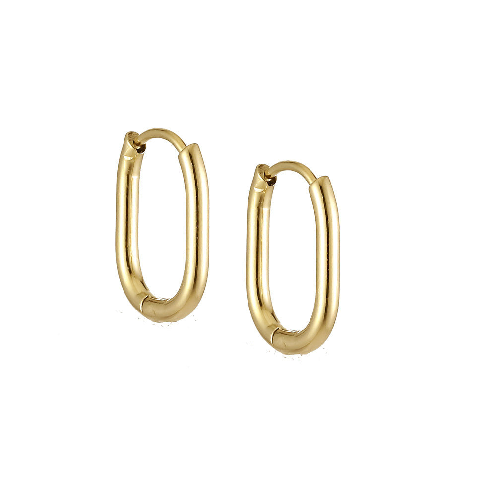 ESS728 STAINLESS STEEL U SHAEP EARRING AAB CO..