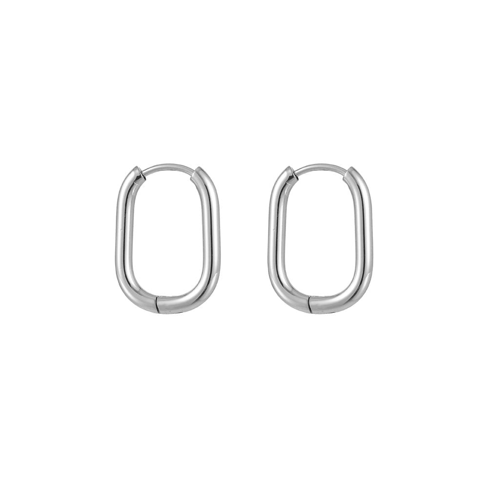 ESS728 STAINLESS STEEL U SHAEP EARRING AAB CO..