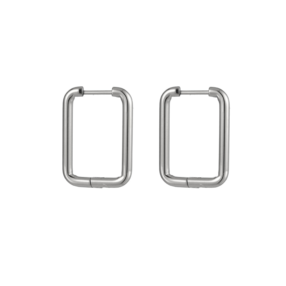 ESS729 STAINLESS STEEL RECTANGLE SHAPE EARRING AAB CO..