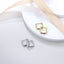 ESS730 STAINLESS STEEL SQUARE SHAPE EARRING