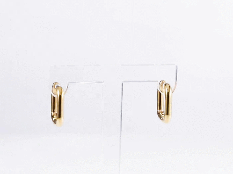 ESS730 STAINLESS STEEL SQUARE SHAPE EARRING