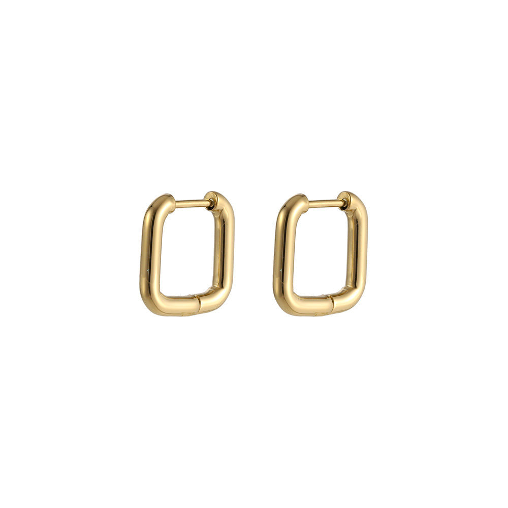 ESS730 STAINLESS STEEL SQUARE SHAPE EARRING