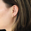 ESS730 STAINLESS STEEL SQUARE SHAPE EARRING