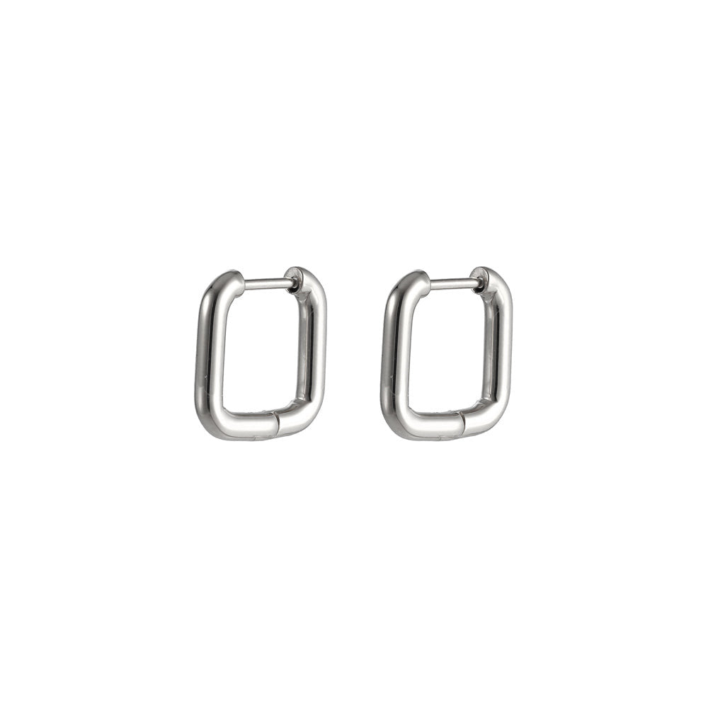 ESS730 STAINLESS STEEL SQUARE SHAPE EARRING