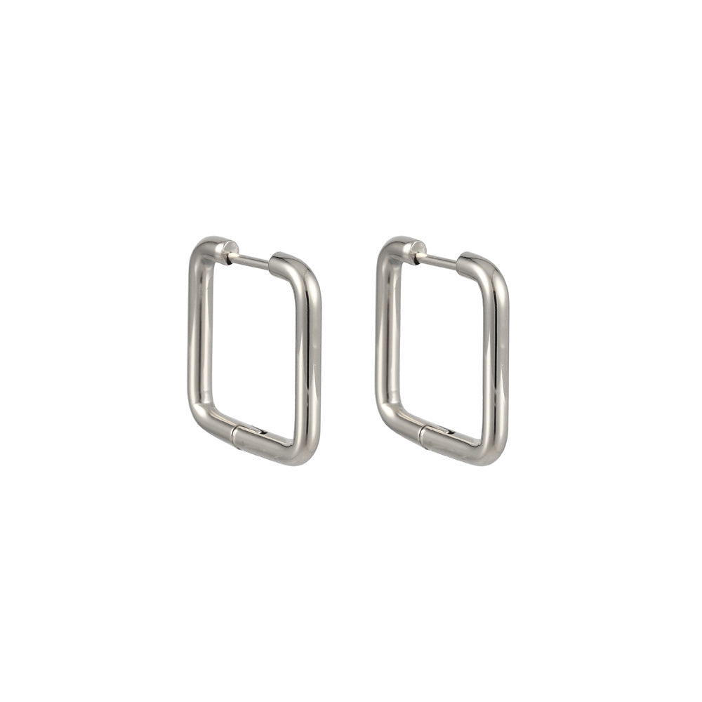 ESS730 STAINLESS STEEL SQUARE SHAPE EARRING