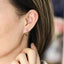 ESS730 STAINLESS STEEL SQUARE SHAPE EARRING