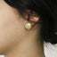 ESS756 STAINLESS STEEL EARRING WITH CZ AAB CO..