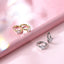 stainless steel earring, star CZ earring, lady jewelry