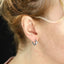stainless steel earring, star CZ earring, lady jewelry