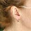 stainless steel earring, pear CZ earring, lady earring, hoop earring