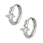 stainless steel earring, CZ earring, Hoop earring, lady earring