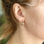 stainless steel earring, twisted earring, lady earring