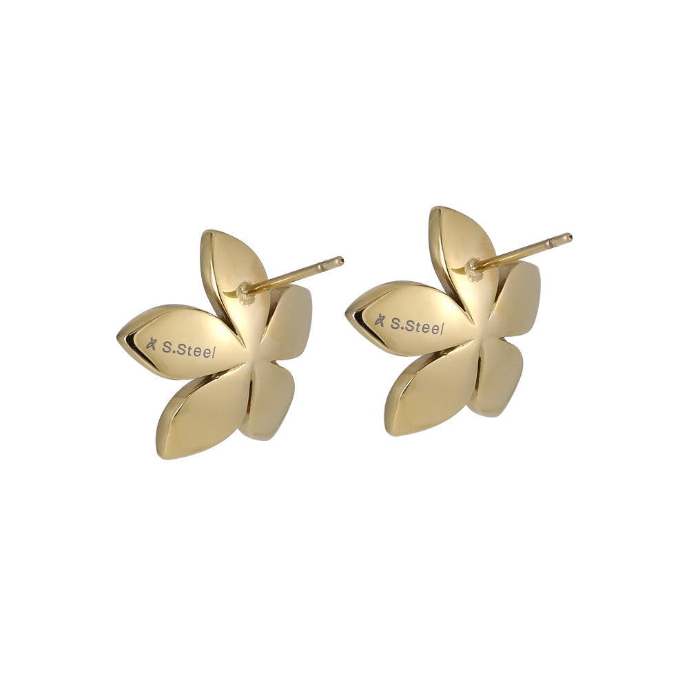 ESS790 STAINLESS STEEL FLOWER EARRING
