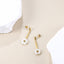 ESS792 STAINLESS STEEL EARRING WITH MOP FLOWER