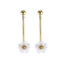 ESS792 STAINLESS STEEL EARRING WITH MOP FLOWER