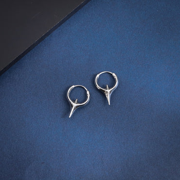 ESS827 STAINLESS STEEL SPIKE EARRING