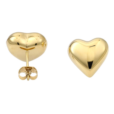 ESS845 STAINLESS STEEL HOLLOW HEART EAR STUD