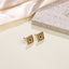 ESS846 STAINLESS STEEL EAR STUD WITH NATURAL LAPIS