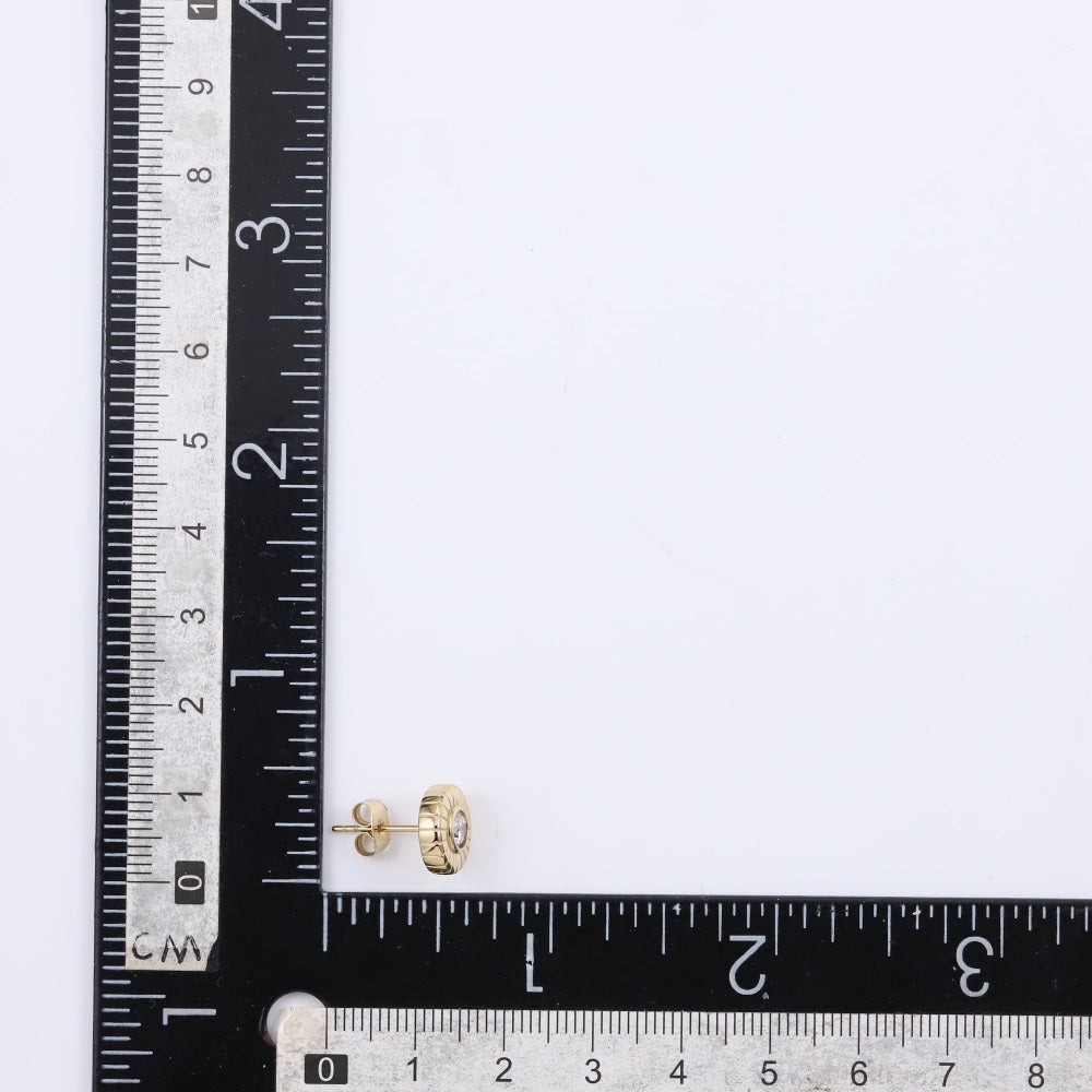 ESS848 STAINLESS STEEL ROUND EAR STUD