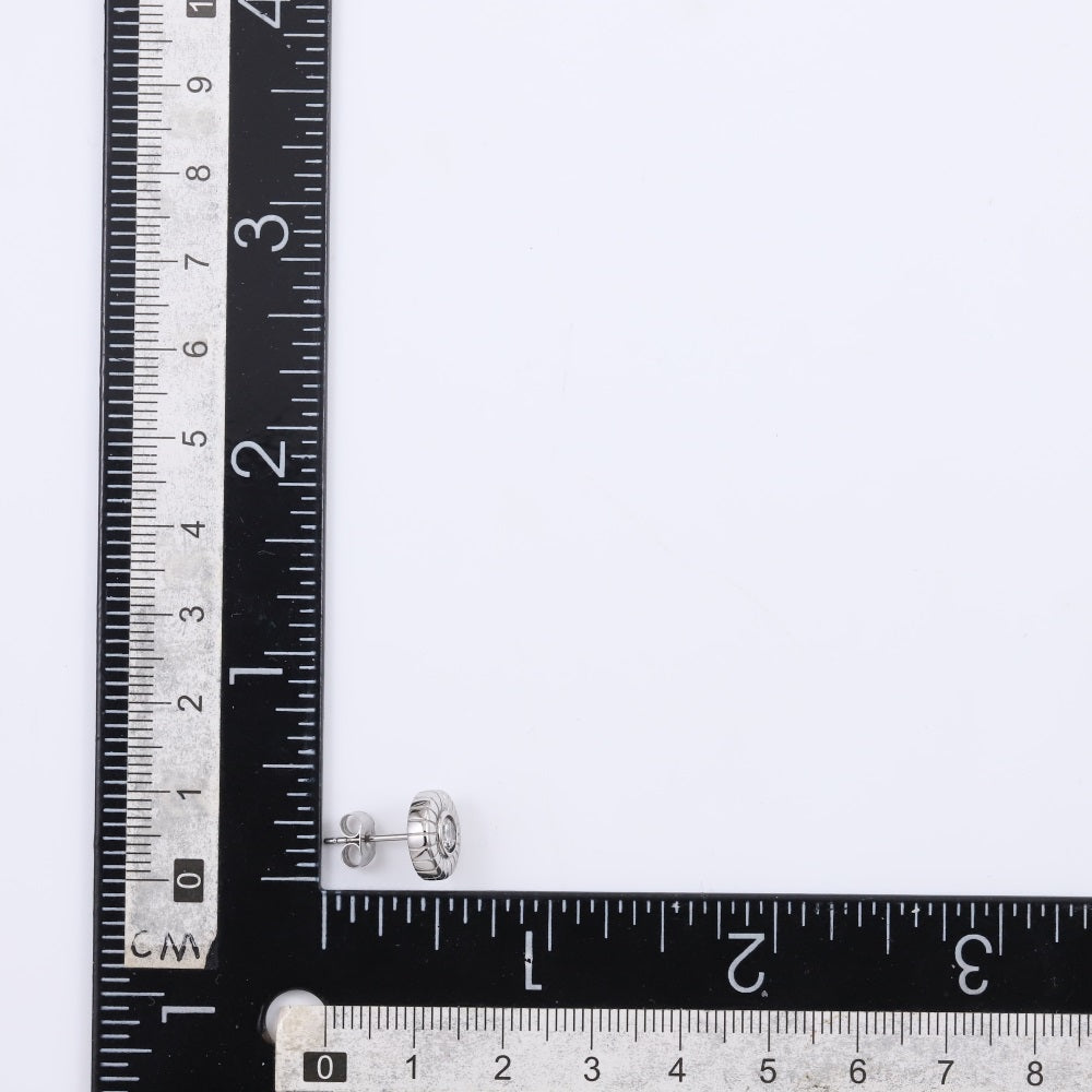 ESS848 STAINLESS STEEL ROUND EAR STUD