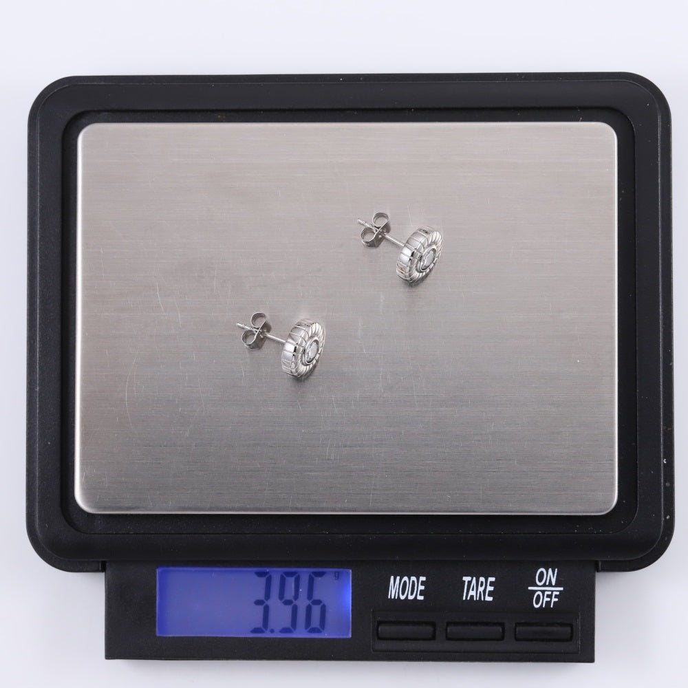 ESS848 STAINLESS STEEL ROUND EAR STUD