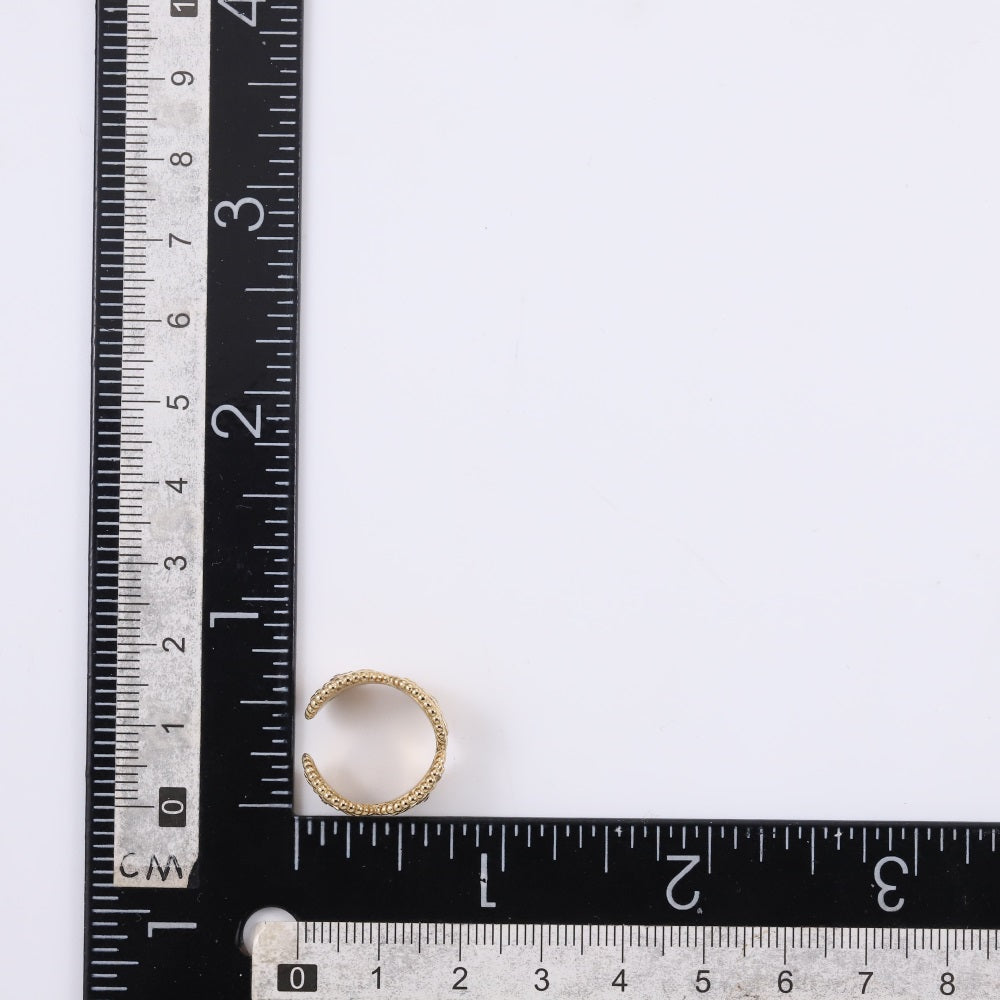 ESS849 STAINLESS STEEL EAR CUFF WITH CZ (BY  PIECE)