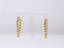ESS850 STAINLESS STEEL TRIANGLE EARRING WITH 4MM BALLS