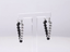 ESS850 STAINLESS STEEL TRIANGLE EARRING WITH 4MM BALLS