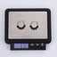 ESS853 STAINLESS STEEL HOOP EARRING WITH ROUND BALLS DESIGN