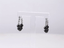 ESS853 STAINLESS STEEL HOOP EARRING WITH ROUND BALLS DESIGN