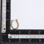 ESS854 STAINLESS STEEL U-SHAPED EARRING WITH 3MM BALLS