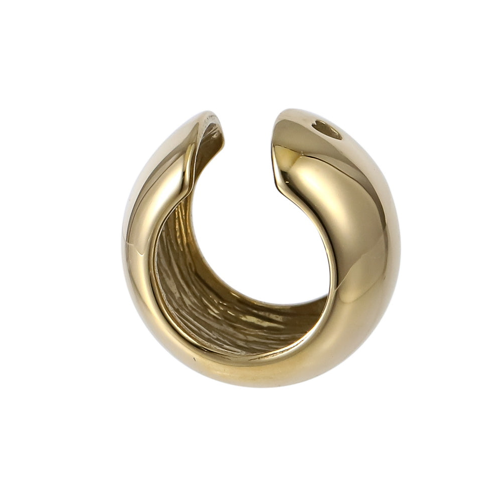 ESS855 STAINLESS STEEL CHUNKY EAR CUFF (BY PIECE)