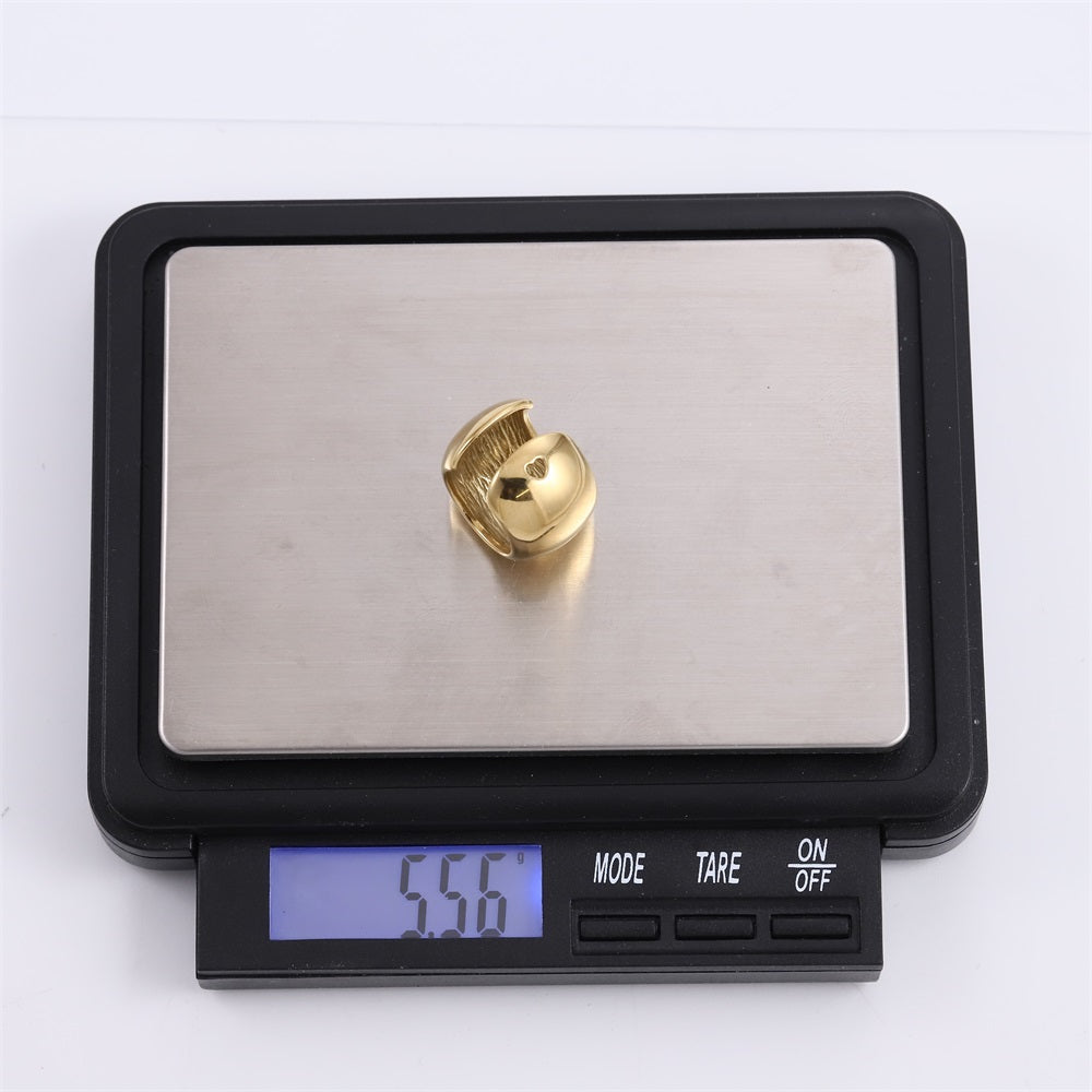 ESS855 STAINLESS STEEL CHUNKY EAR CUFF (BY PIECE)