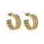 ESS856 STAINLESS STEEL EARRING WITH BEADS DESIGN