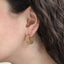 ESS856 STAINLESS STEEL EARRING WITH BEADS DESIGN