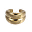 AAB Co stainless steel ear cuff in 14K gold finish, modern no piercing earring