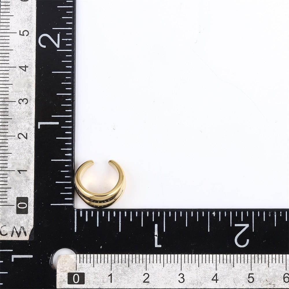 ESS859 STAINLESS STEEL EAR CUFF (BY PIECE)